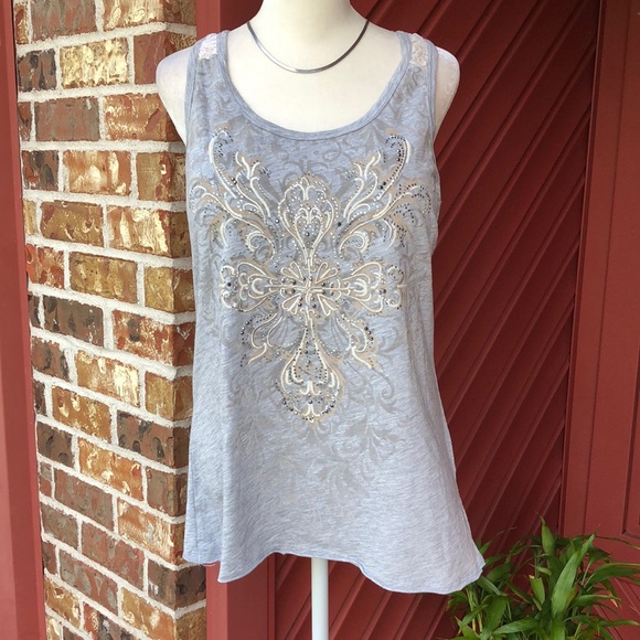 EUC Maurices Lace N Gems Tank Top - Picture 1 of 8